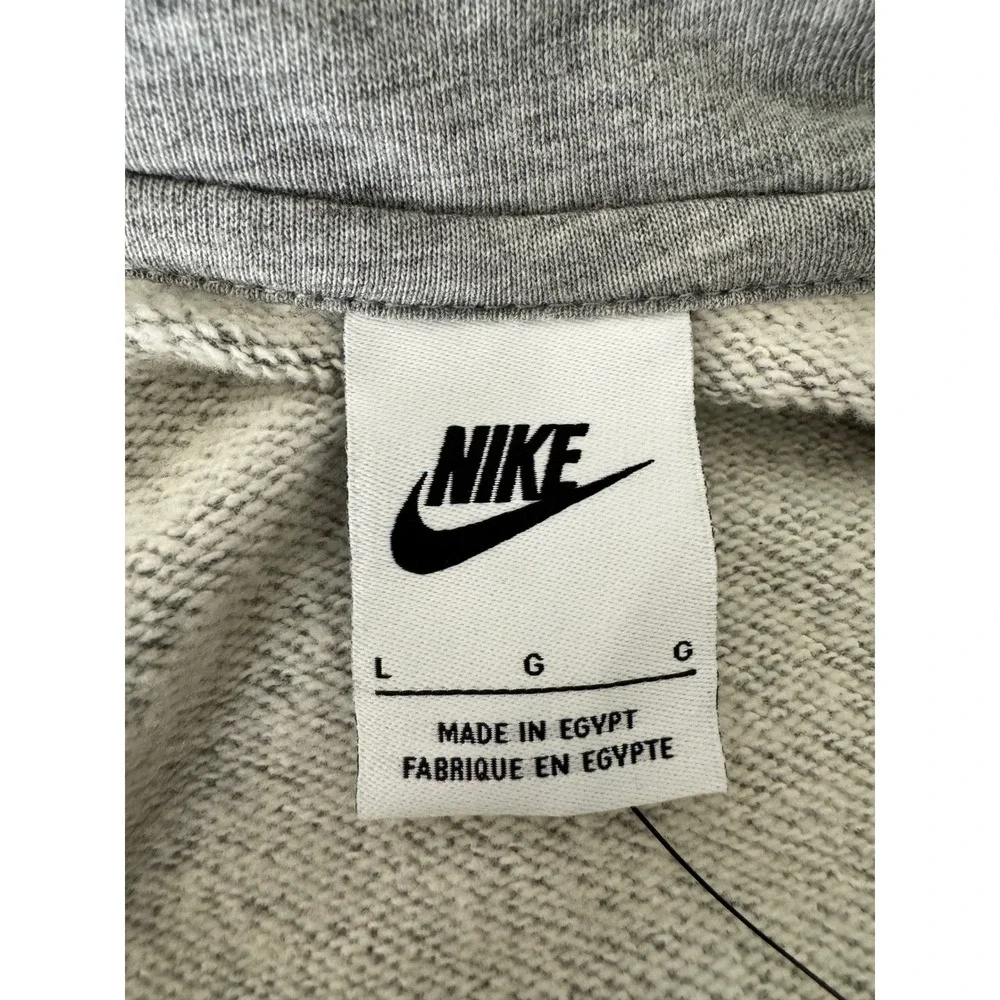 Nike Full‎ Zip Hoodie Women's Large Gray Sweatshirt Hooded Jacket